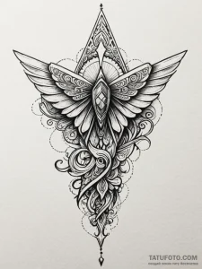 Send icon (paper airplane), tattoo flash shee... - эскиз тату (№1752168612_0, 10.07.2025 17:30) — Tatufoto.com