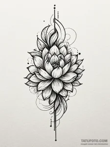 M, tattoo sketch design, fine lines, delicate... - эскиз тату (№1752170785_0, 10.07.2025 18:06) — Tatufoto.com