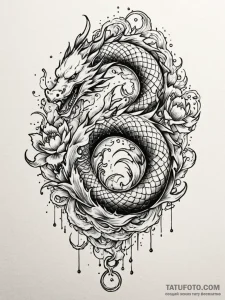 Xiphos runes burning through mist, ink illust... - эскиз тату (№1752171628_0, 10.07.2025 18:20) — Tatufoto.com