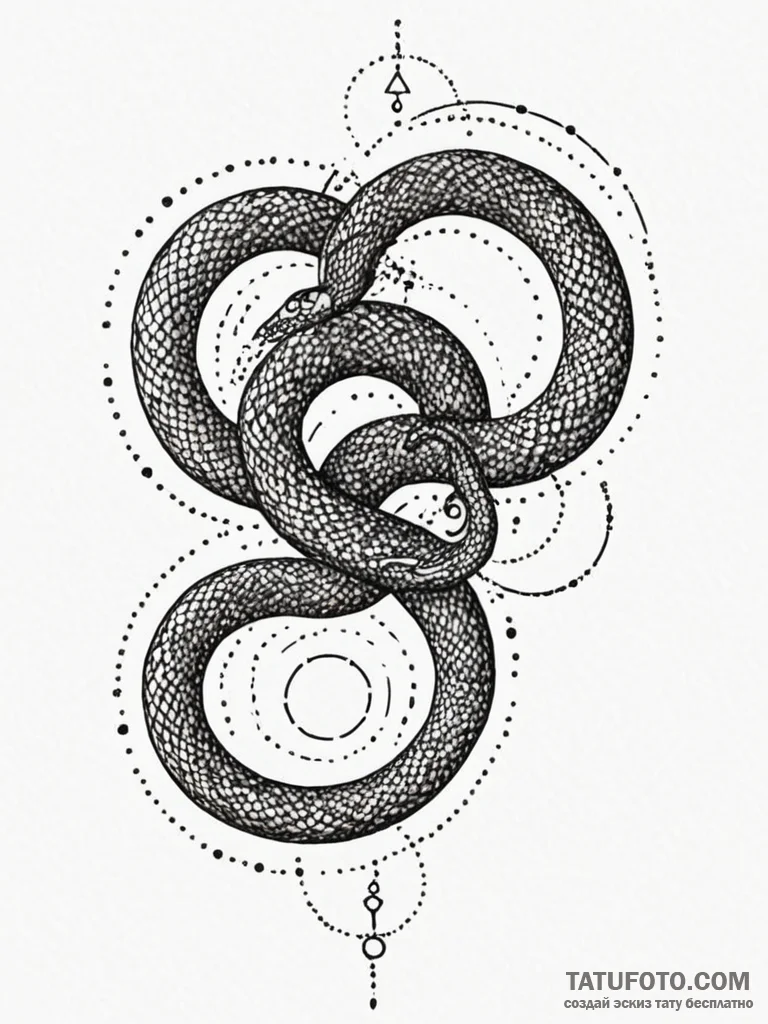 Glacial serpent through celestial rift, tatto... - эскиз тату (№1752179036_0, 10.07.2025 20:23) — Tatufoto.com