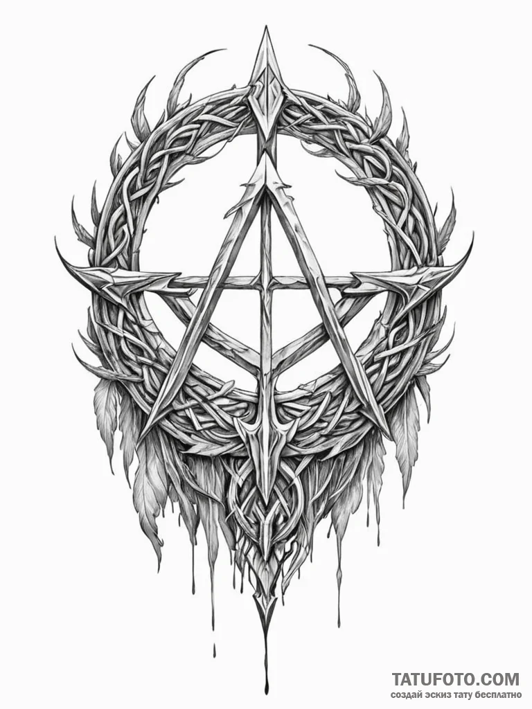 The great rune from elden ring - эскиз тату (№1752179706_0, 10.07.2025 20:35) — Tatufoto.com