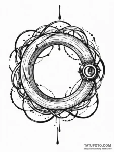 The "one ring" with inscription, tattoo flash... - эскиз тату (№1752181810_0, 10.07.2025 21:10) — Tatufoto.com