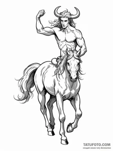 Centaur - эскиз тату (№1752181893_0, 10.07.2025 21:11) — Tatufoto.com