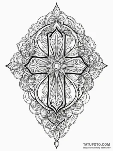 Zero (number 0), stylized, tattoo flash sheet... - эскиз тату (№1752183822_0, 10.07.2025 21:43) — Tatufoto.com