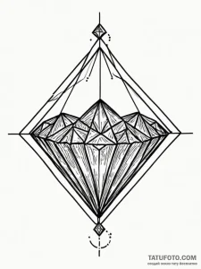 Diamond - эскиз тату (№1752185418_0, 10.07.2025 22:10) — Tatufoto.com