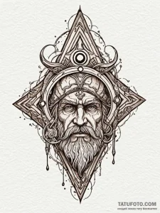 Odin's eye sacrificed to the well of wisdom,... - эскиз тату (№1752185752_0, 10.07.2025 22:15) — Tatufoto.com