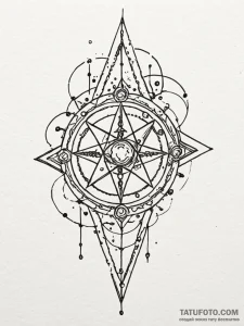 Star map burned with runes, concept art for t... - эскиз тату (№1752186598_0, 10.07.2025 22:29) — Tatufoto.com