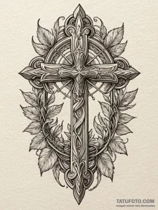 Leaf blade splitting stone, artistic tattoo s... - эскиз тату (№1752194405_0, 11.07.2025 00:40) — Tatufoto.com