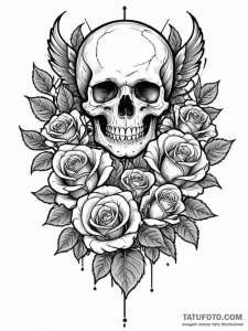 Hawk, tattoo drawing outline, black and white... - эскиз тату (№1752198255_0, 11.07.2025 01:44) — Tatufoto.com