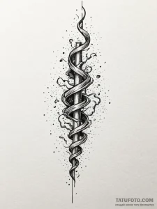 Tornado of swirling souls, tattoo drawing out... - эскиз тату (№1752198761_0, 11.07.2025 01:52) — Tatufoto.com