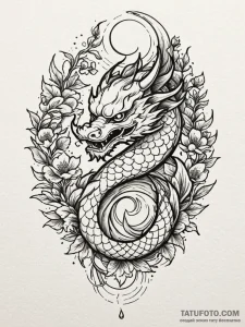 Eclipse vines choking sigil, tattoo sketch de... - эскиз тату (№1752200448_0, 11.07.2025 02:20) — Tatufoto.com