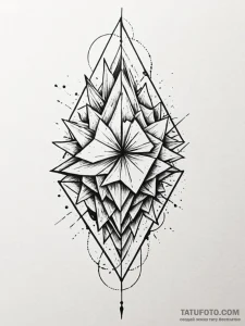 A shattered geometric shape - эскиз тату (№1752200534_0, 11.07.2025 02:22) — Tatufoto.com