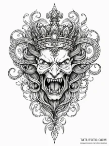 Silver crown devouring light, concept art for... - эскиз тату (№1752200789_0, 11.07.2025 02:26) — Tatufoto.com