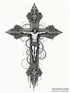 13 (number), concept art for tattoo, detailed... - эскиз тату (№1752200958_0, 11.07.2025 02:29) — Tatufoto.com