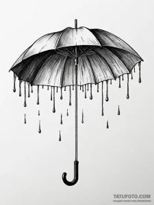 Umbrella that catches acid rain, slowly disso... - эскиз тату (№1752201127_0, 11.07.2025 02:32) — Tatufoto.com
