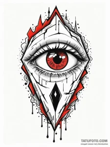 Keyhole with an eye peeping through, tattoo l... - эскиз тату (№1752201297_0, 11.07.2025 02:34) — Tatufoto.com