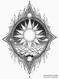 Opal star beneath spectral storm, tattoo sket... - эскиз тату (№1752201715_0, 11.07.2025 02:41) — Tatufoto.com