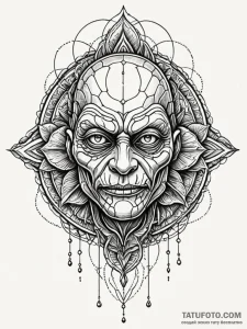 Creature from the black lagoon with iridescen... - эскиз тату (№1752201883_0, 11.07.2025 02:44) — Tatufoto.com