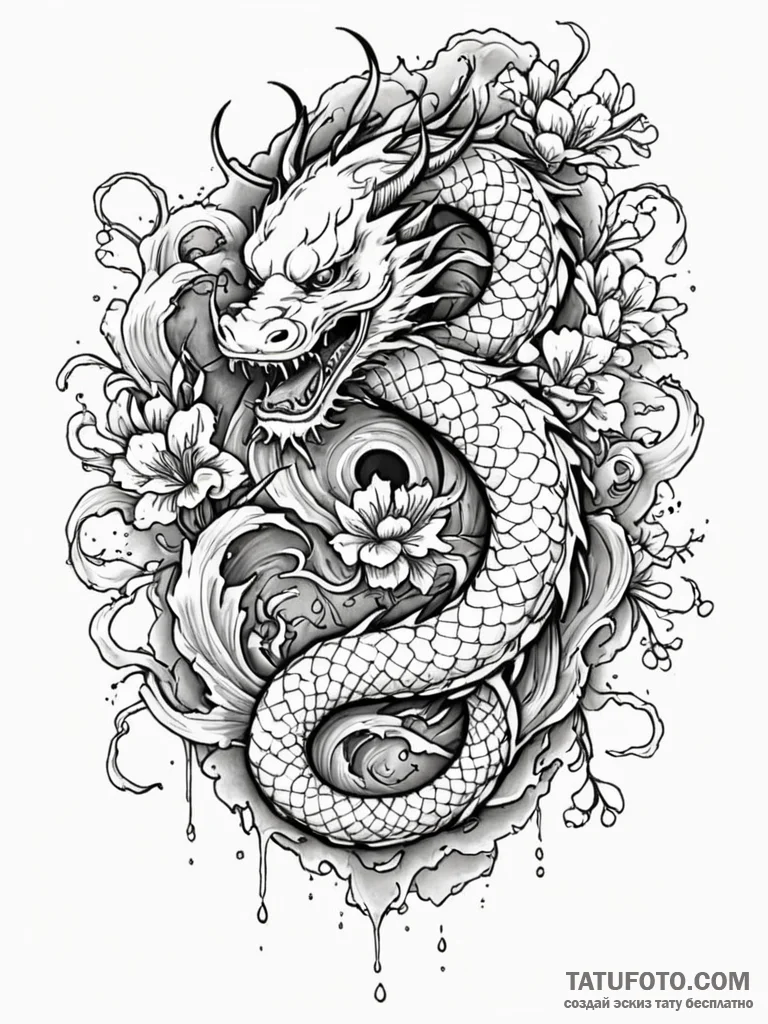 Ivory fang dripping venom, tattoo drawing out... - эскиз тату (№1752203655_0, 11.07.2025 03:14) — Tatufoto.com