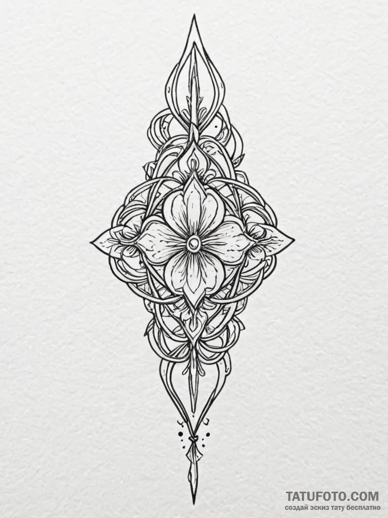 Malenia, blade of miquella from elden ring, a... - эскиз тату (№1752211108_0, 11.07.2025 05:18) — Tatufoto.com