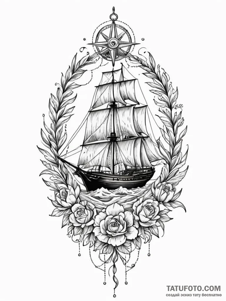 кот - олд скул, чёрно-белая - эскиз тату (№1752213575_0, 11.07.2025 05:59) — Tatufoto.com