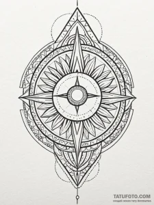 Orcish spear beneath eclipsed sun, tattoo fla... - эскиз тату (№1752220274_0, 11.07.2025 07:51) — Tatufoto.com