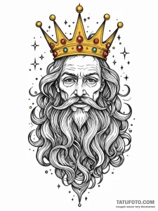 Riftwalker crown devouring stars, tattoo draw... - эскиз тату (№1752221986_0, 11.07.2025 08:19) — Tatufoto.com