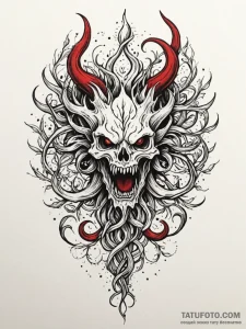 Ethereal roots devouring light, tattoo flash... - эскиз тату (№1752222318_0, 11.07.2025 08:25) — Tatufoto.com