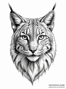 Lynx - эскиз тату (№1752223743_0, 11.07.2025 08:49) — Tatufoto.com