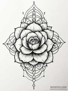 Rose hips, tattoo flash sheet design, black a... - эскиз тату (№1752224078_0, 11.07.2025 08:54) — Tatufoto.com