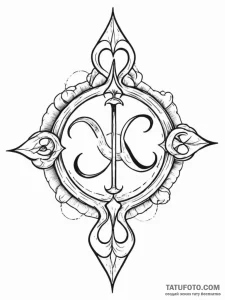 The alchemical symbol for sulfur - эскиз тату (№1752224330_0, 11.07.2025 08:58) — Tatufoto.com