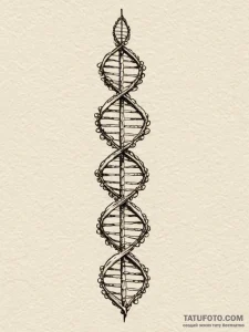 Dna helix, subtle and representing lineage, a... - эскиз тату (№1752226350_0, 11.07.2025 09:32) — Tatufoto.com