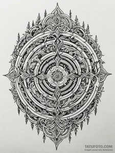 Labyrinth, tattoo line art, highly detailed,... - эскиз тату (№1752228196_0, 11.07.2025 10:03) — Tatufoto.com