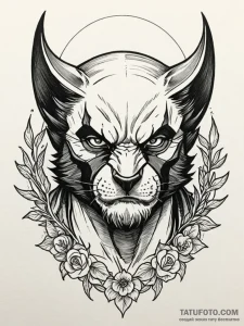 Wolverine, tattoo sketch design, neo traditio... - эскиз тату (№1752228615_0, 11.07.2025 10:10) — Tatufoto.com