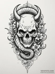 Amber skull with trapped insects, tattoo flas... - эскиз тату (№1752230711_0, 11.07.2025 10:45) — Tatufoto.com