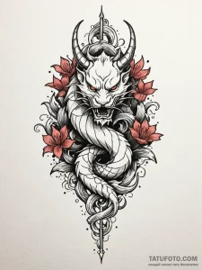 Scepter crowned with spectral thorns, concept... - эскиз тату (№1752232006_0, 11.07.2025 11:06) — Tatufoto.com