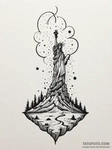 Specter rising from a forgotten battlefield,... - эскиз тату (№1752233092_0, 11.07.2025 11:24) — Tatufoto.com
