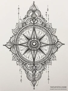 Magic wand casting a spell, ink illustration... - эскиз тату (№1752233921_0, 11.07.2025 11:38) — Tatufoto.com