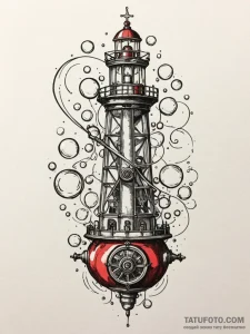 A whimsical bubble machine, fun,, ink illustr... - эскиз тату (№1752234004_0, 11.07.2025 11:40) — Tatufoto.com