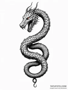 Jр вђњр’в¶rmungandr (world serpent) - эскиз тату (№1752234499_0, 11.07.2025 11:48) — Tatufoto.com