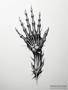 Corrupted blade in skeletal grip, tattoo sket... - эскиз тату (№1752236383_0, 11.07.2025 12:19) — Tatufoto.com