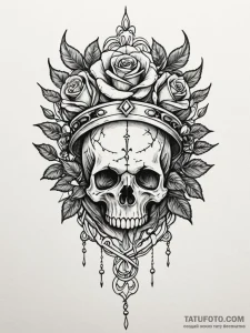 Oracle talon crowned in ivy, tattoo drawing o... - эскиз тату (№1752237270_0, 11.07.2025 12:34) — Tatufoto.com