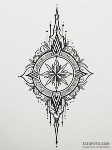 Knife through frozen sigil, tattoo sketch des... - эскиз тату (№1752237351_0, 11.07.2025 12:35) — Tatufoto.com
