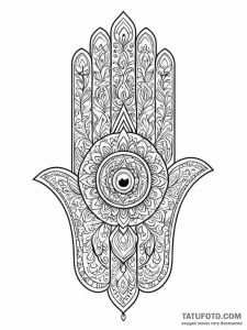 Hamsa - эскиз тату (№1752239215_0, 11.07.2025 13:06) — Tatufoto.com