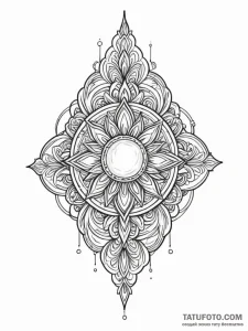 Opal needles piercing ancient skin, tattoo li... - эскиз тату (№1752241703_0, 11.07.2025 13:48) — Tatufoto.com