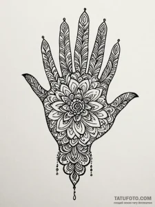 мехенди - эскиз тату (№1752243426_0, 11.07.2025 14:17) — Tatufoto.com