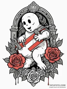 A ghostbusters ghost trap, tattoo sketch desi... - эскиз тату (№1752245635_0, 11.07.2025 14:53) — Tatufoto.com
