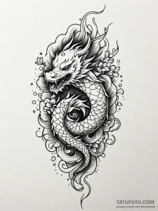 Atom, tattoo drawing outline, dynamic composi... - эскиз тату (№1752245806_0, 11.07.2025 14:56) — Tatufoto.com
