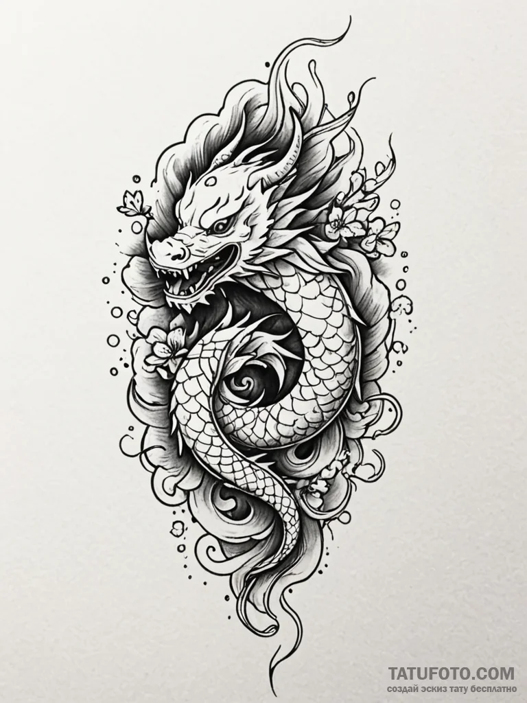 Atom, tattoo drawing outline, dynamic composi... - эскиз тату (№1752245806_0, 11.07.2025 14:56) — Tatufoto.com