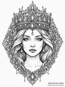 Obsidian relic crowned in frost, artistic tat... - эскиз тату (№1752246987_0, 11.07.2025 15:16) — Tatufoto.com